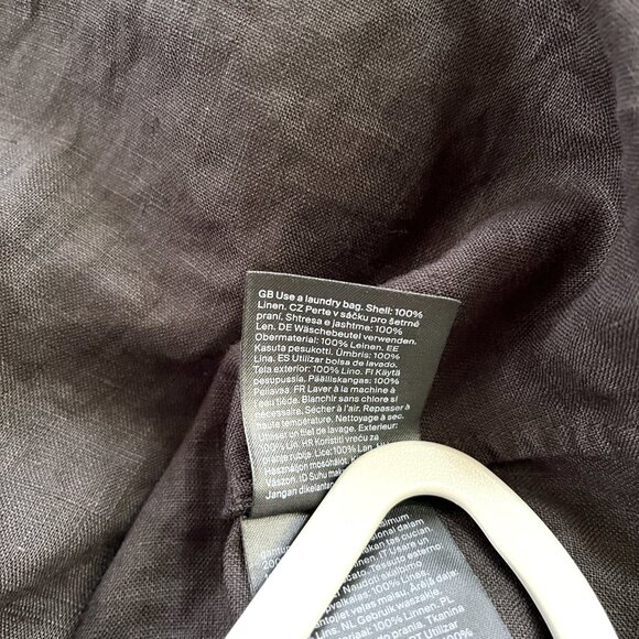 COS Pleated Linen Maxi Dress (Black) 2 - Picture 14 of 15